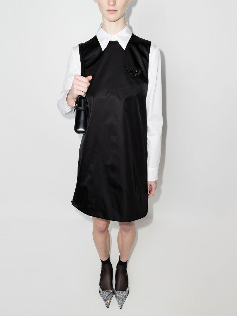 Logo Plaque Mini Dress