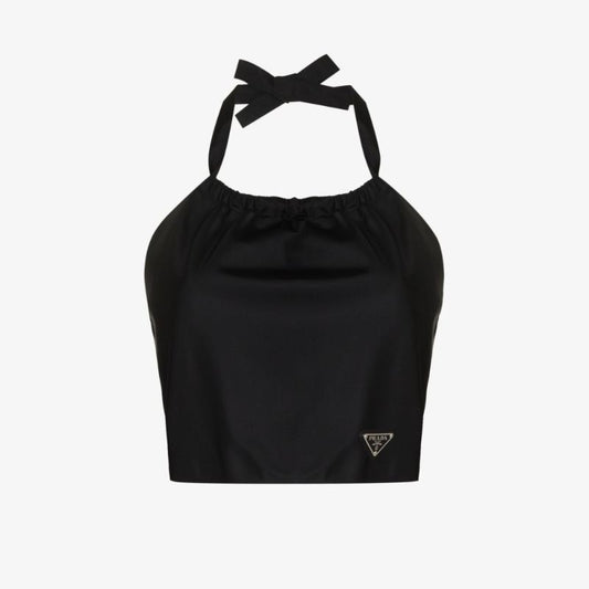 Re-nylon Logo Halterneck Top