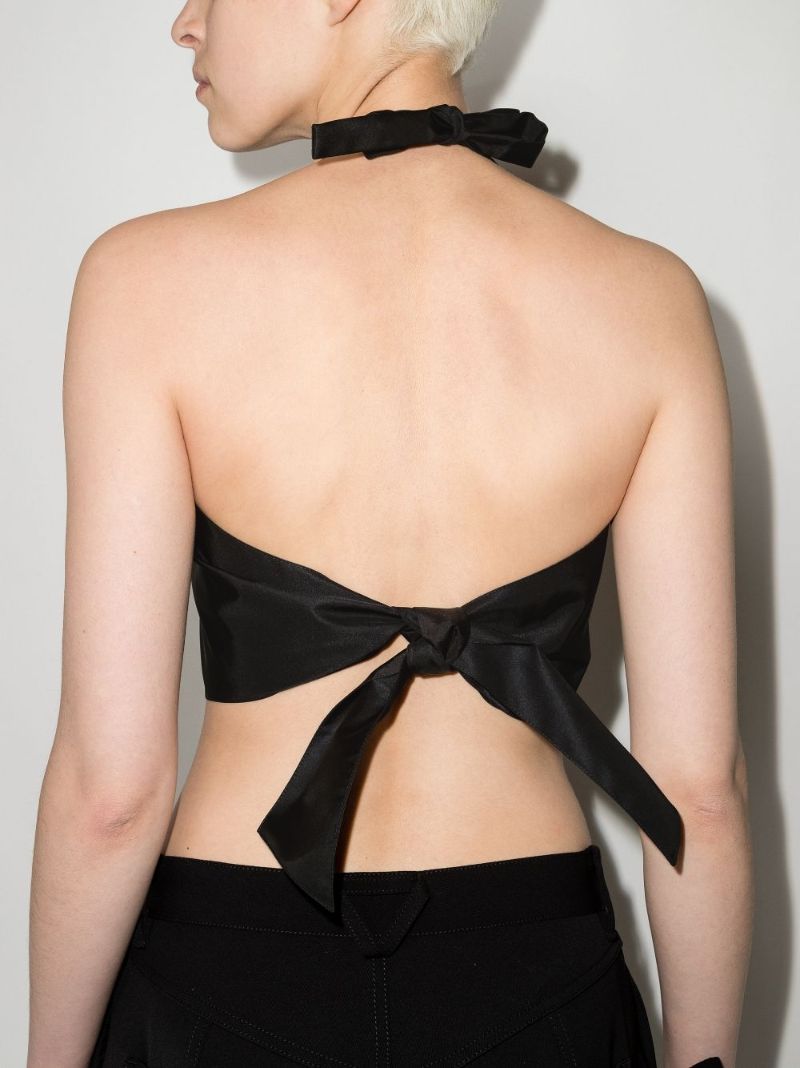 Re-nylon Logo Halterneck Top