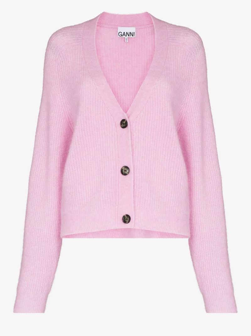 V-neck Wool Cardigan