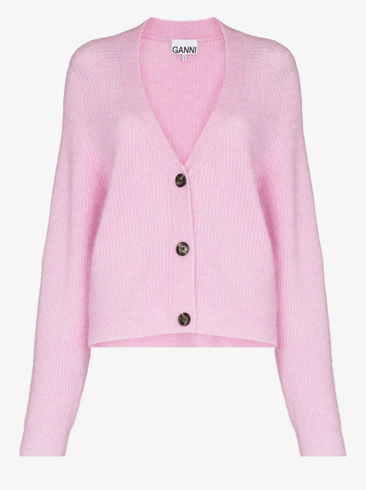 V-neck Wool Cardigan