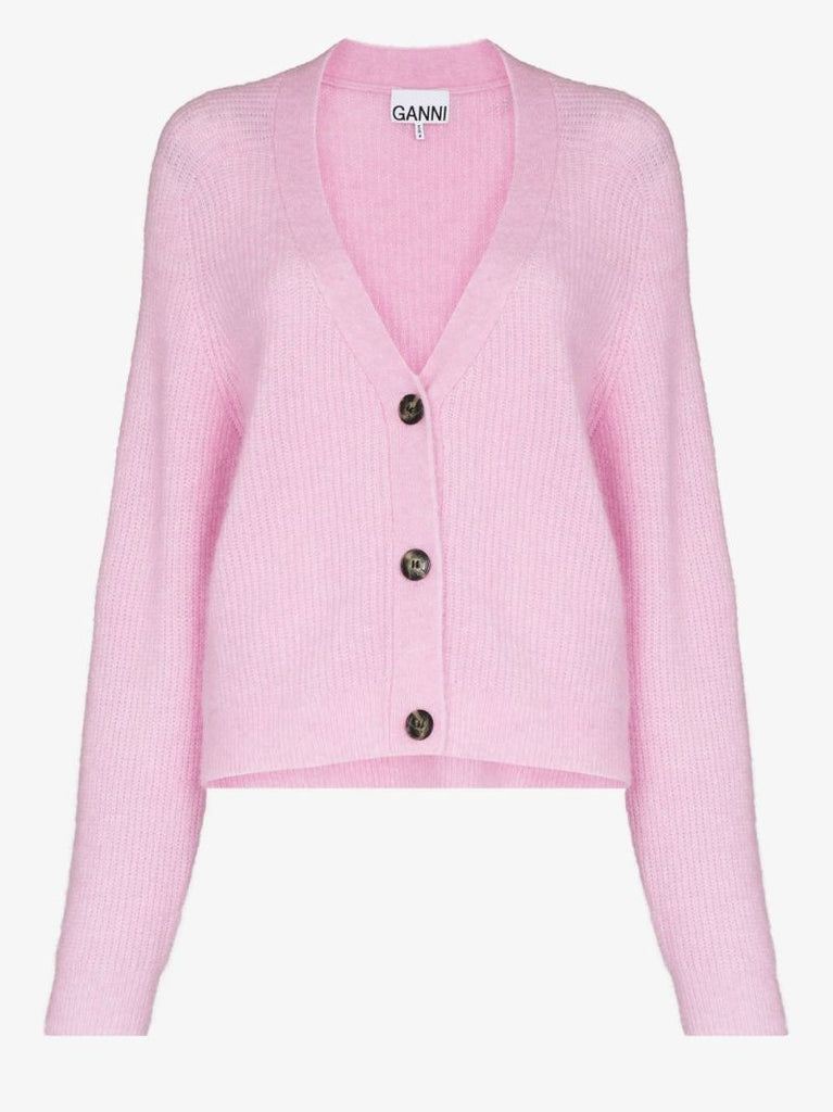 V-neck Wool Cardigan