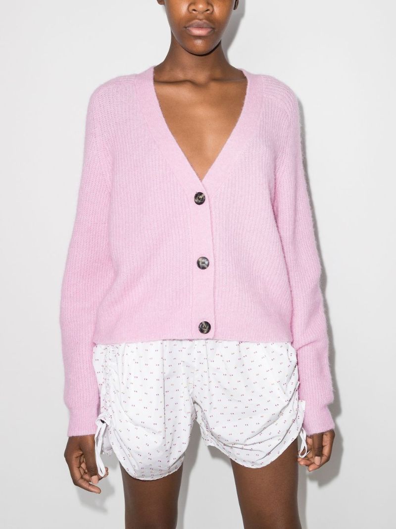 V-neck Wool Cardigan