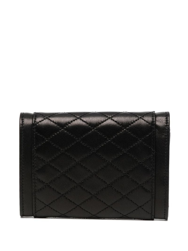 Black Gaby Small Leather Envelope Wallet