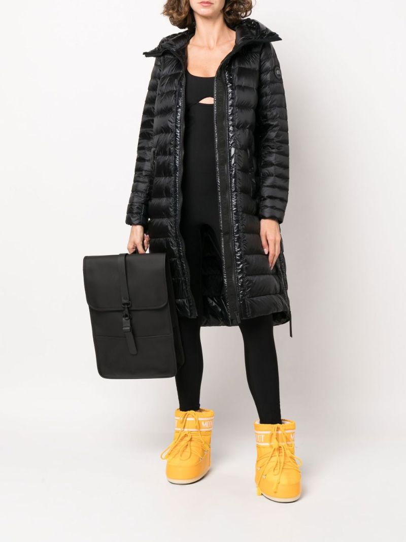 Black Roxboro Hooded Puffer Coat