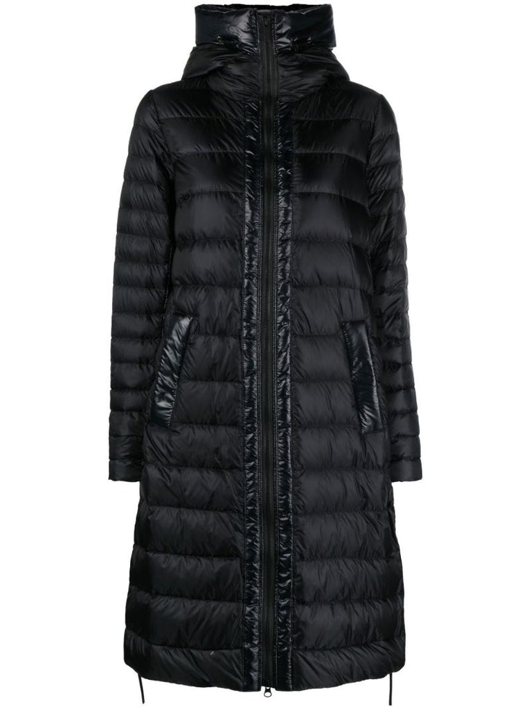 Black Roxboro Hooded Puffer Coat