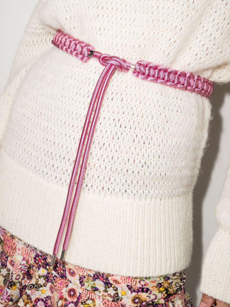 Pink Eloyce Braided Belt