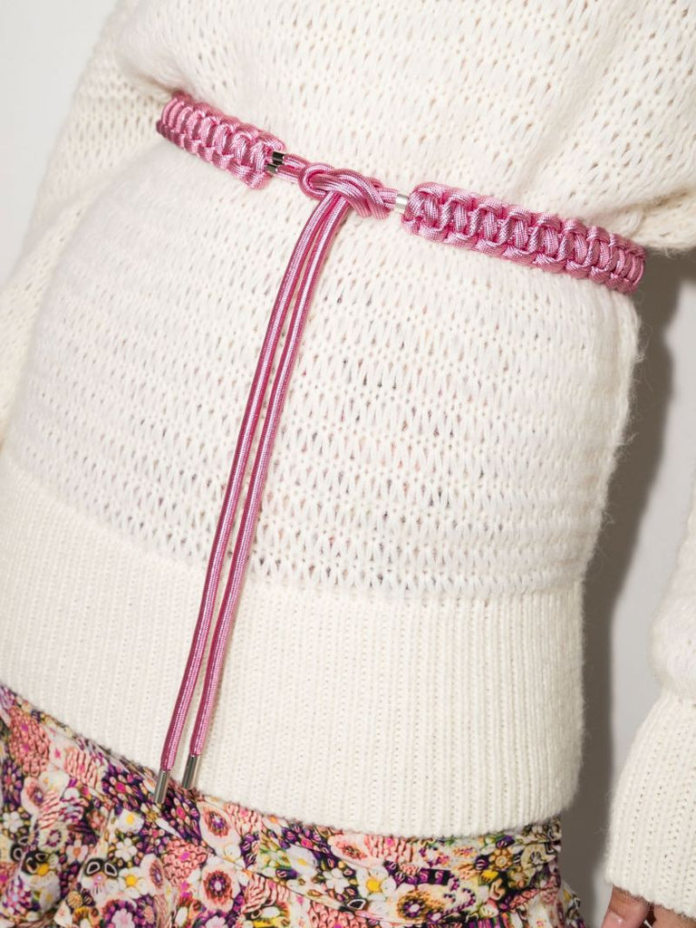 Pink Eloyce Braided Belt