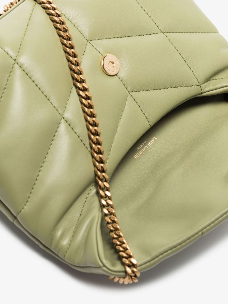 Green Puffer Toy Leather Shoulder Bag