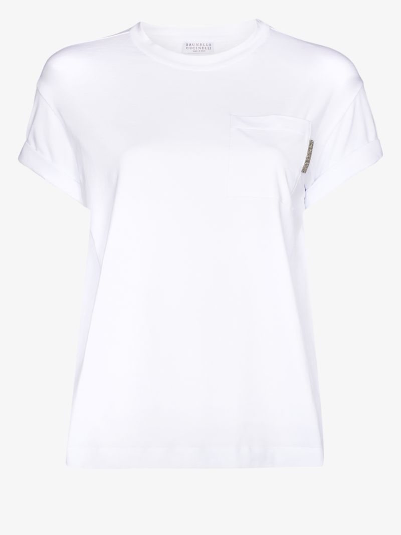 Embellished Chest Pocket T-shirt