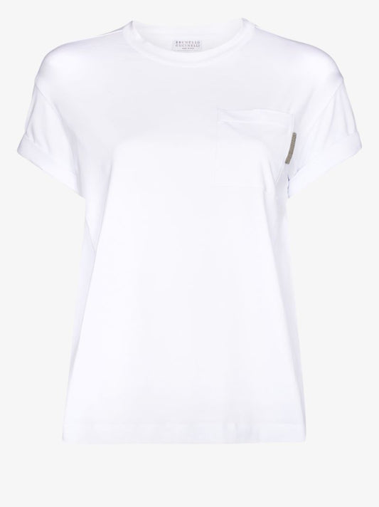 Embellished Chest Pocket T-shirt