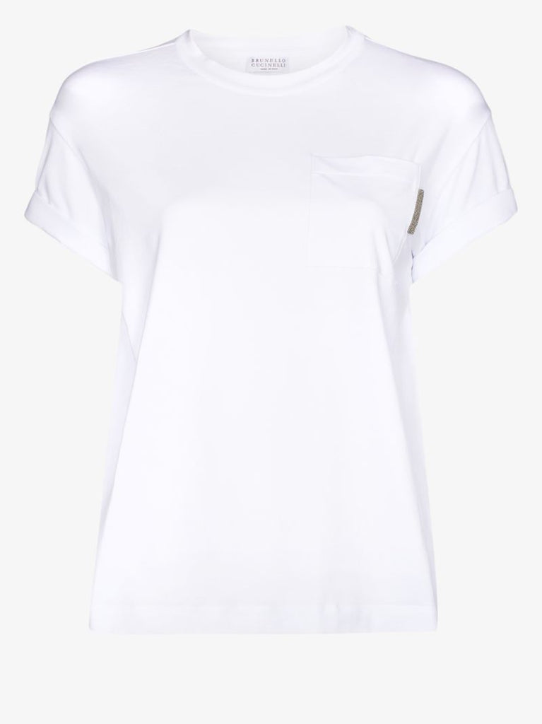Embellished Chest Pocket T-shirt