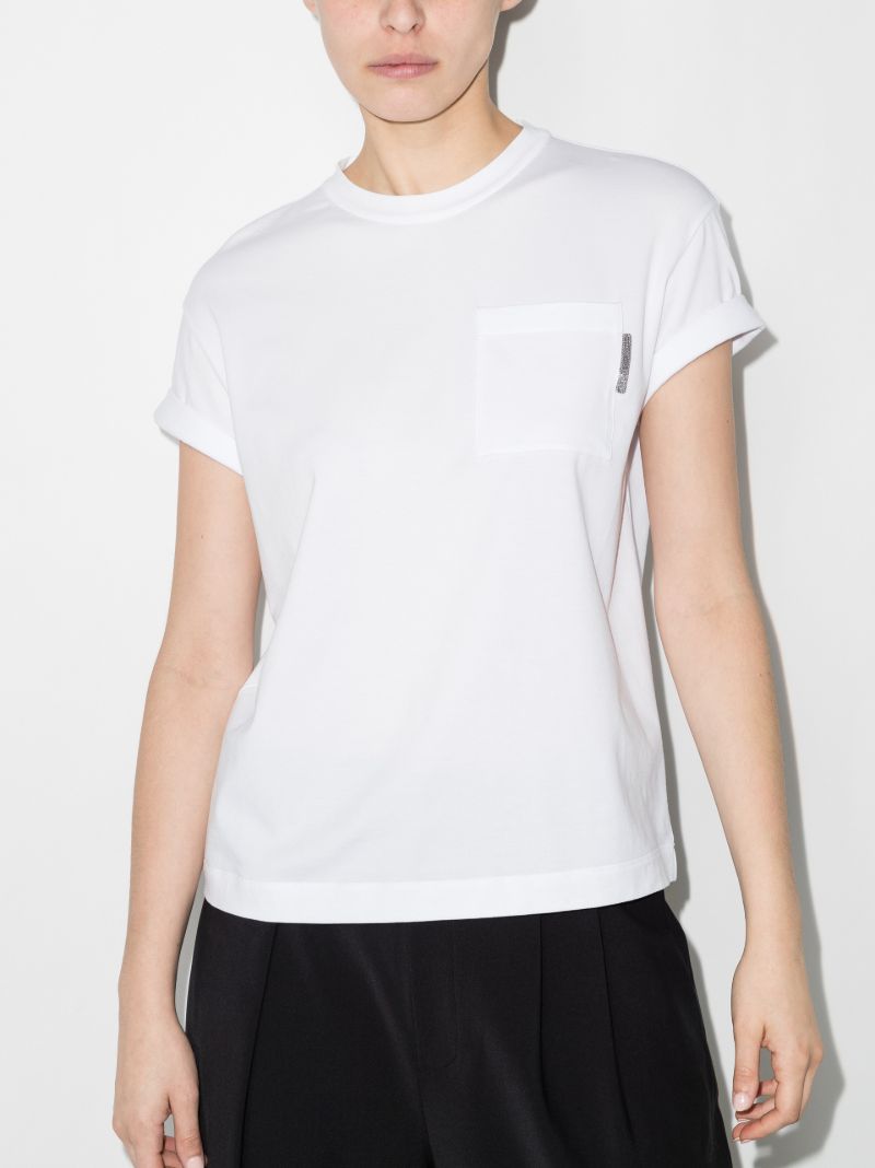 Embellished Chest Pocket T-shirt