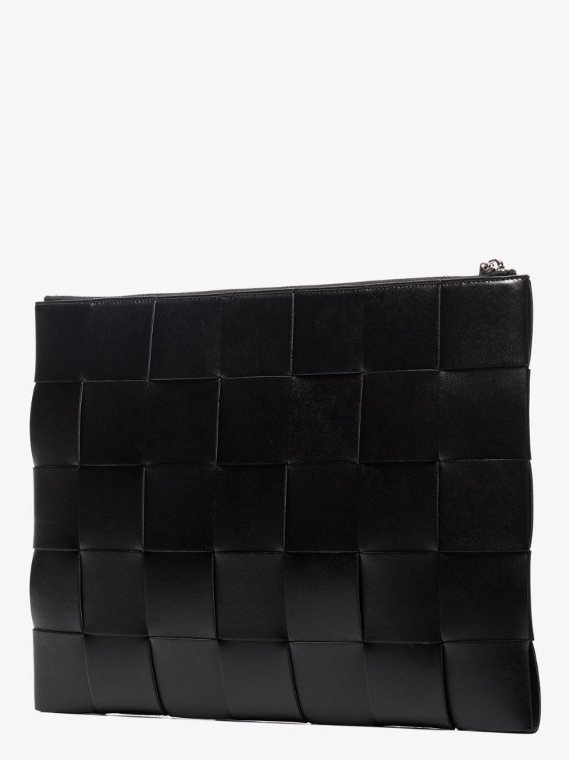 Black Large Leather Pouch