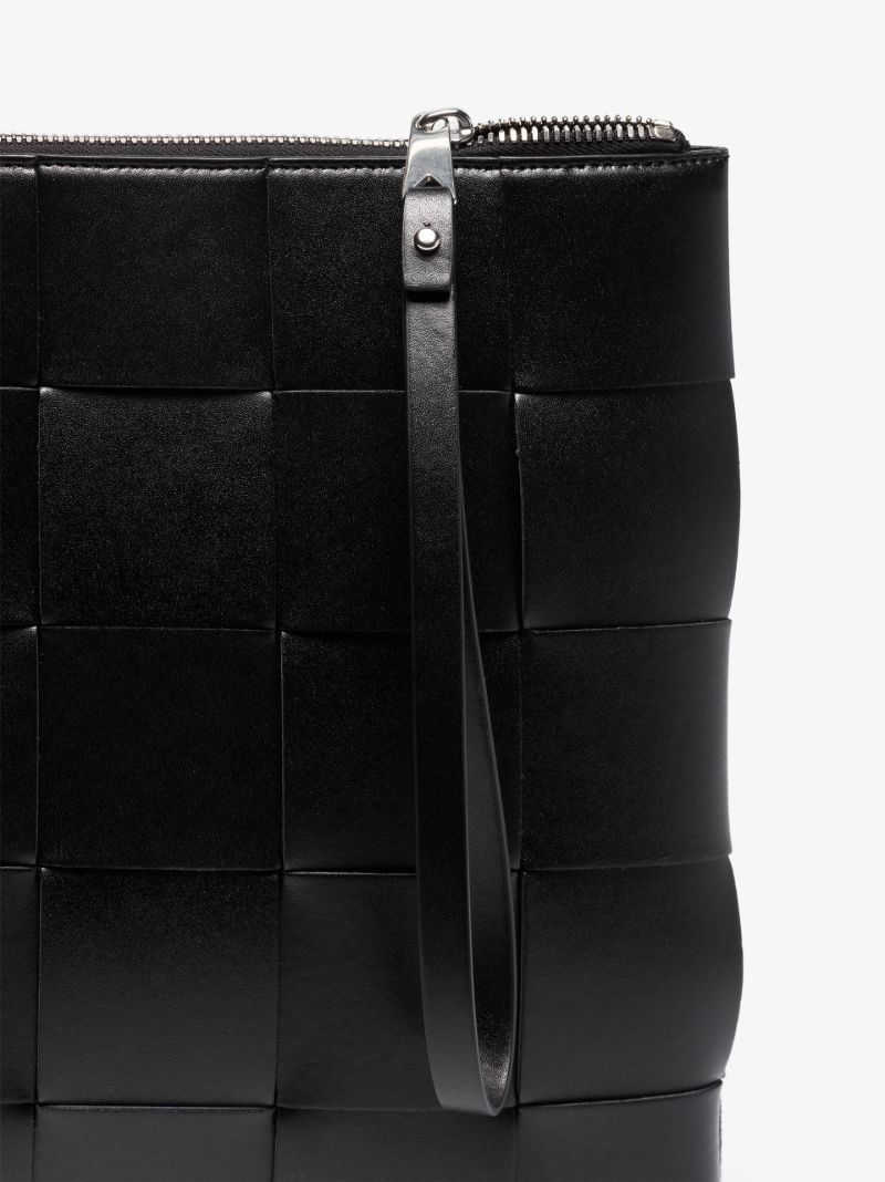 Black Large Leather Pouch
