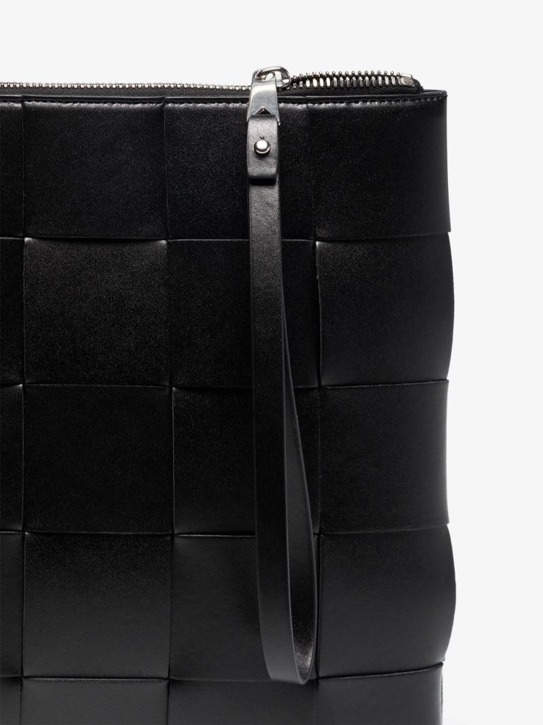 Black Large Leather Pouch