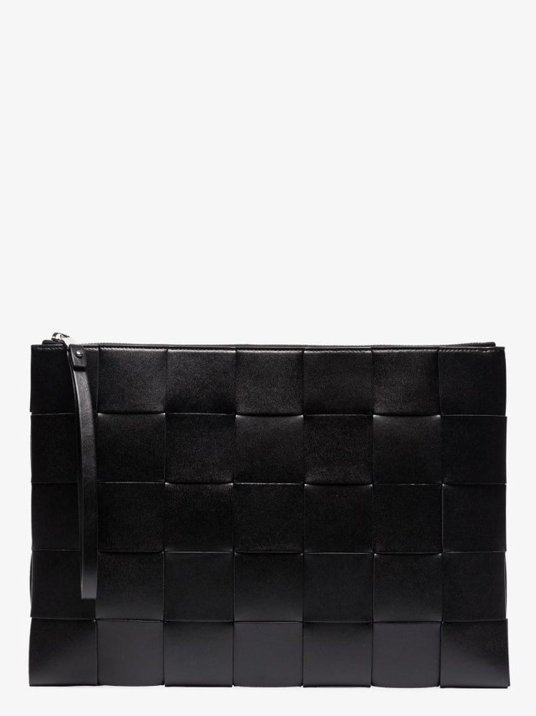 Black Large Leather Pouch