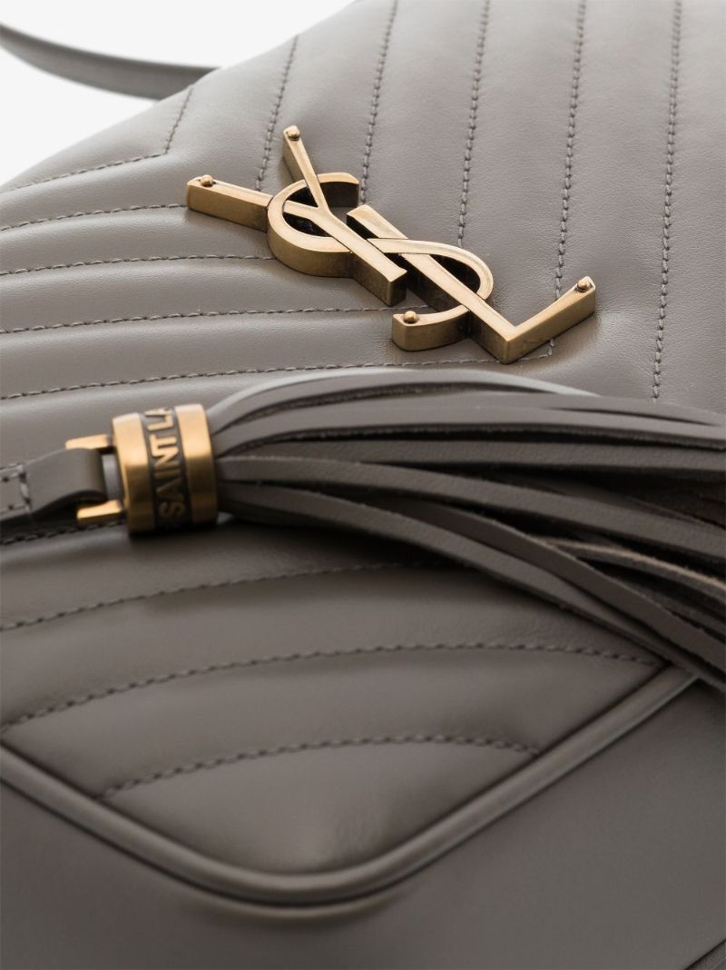 Grey Lou Leather Camera Bag
