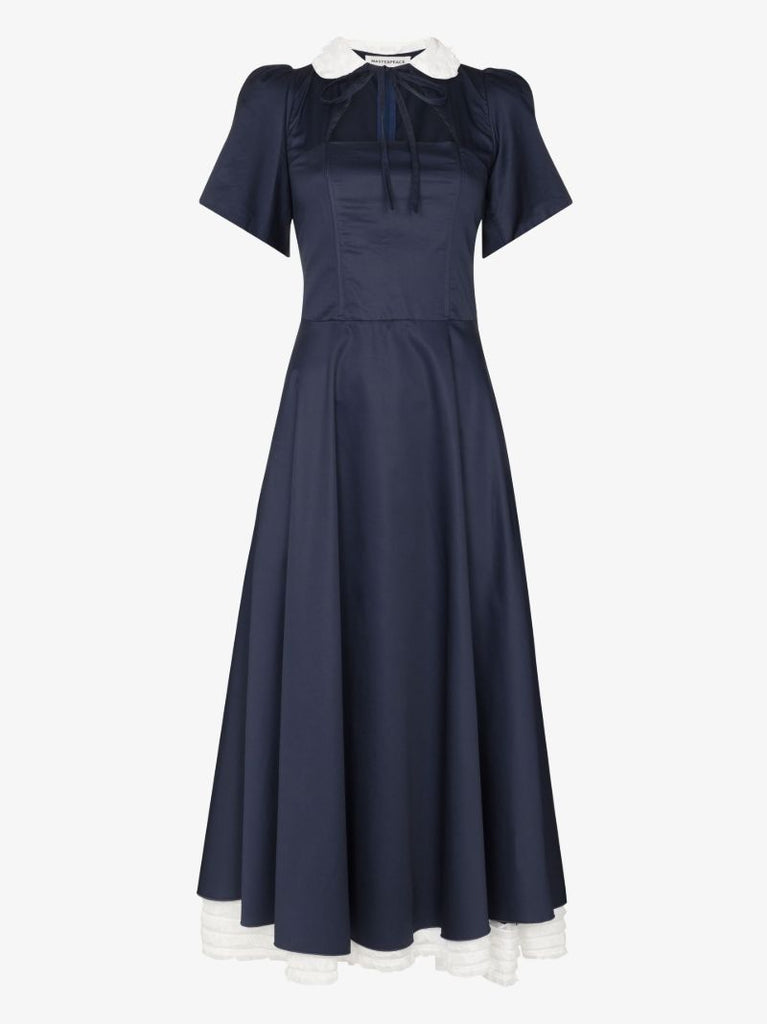 Cutout Bodice Midi Dress