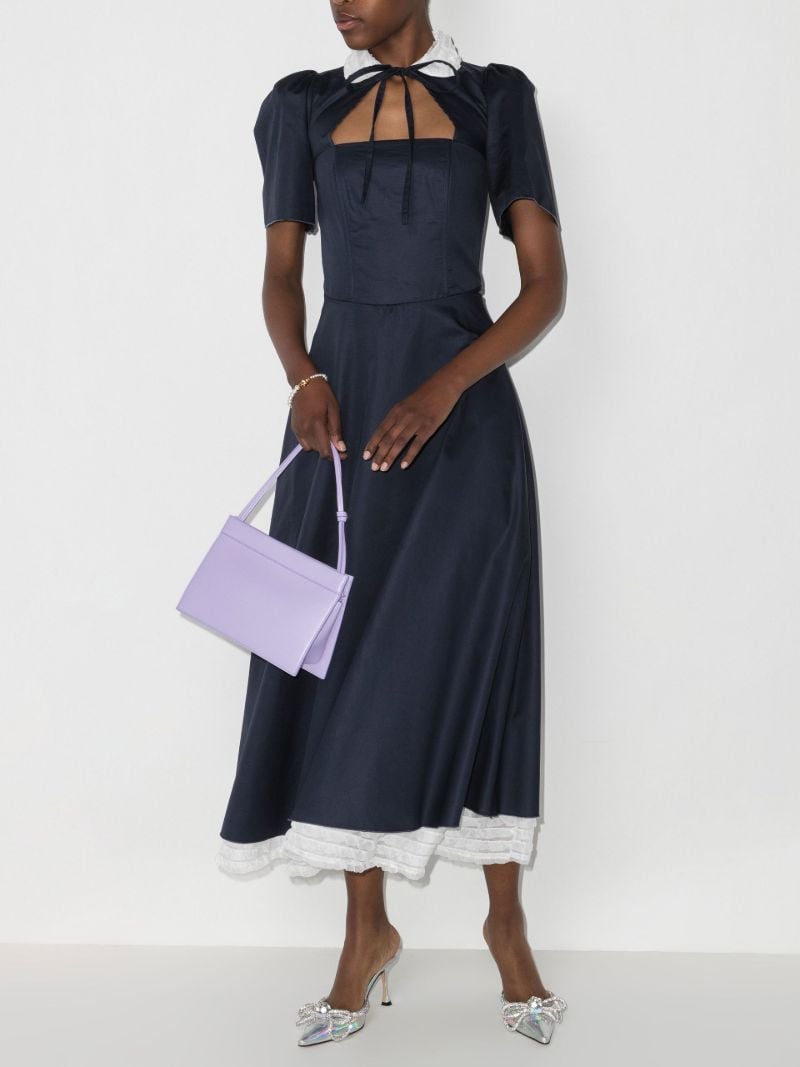 Cutout Bodice Midi Dress