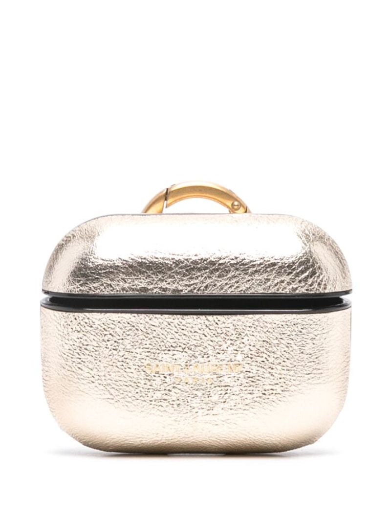 Gold Airpods Pro Leather Case