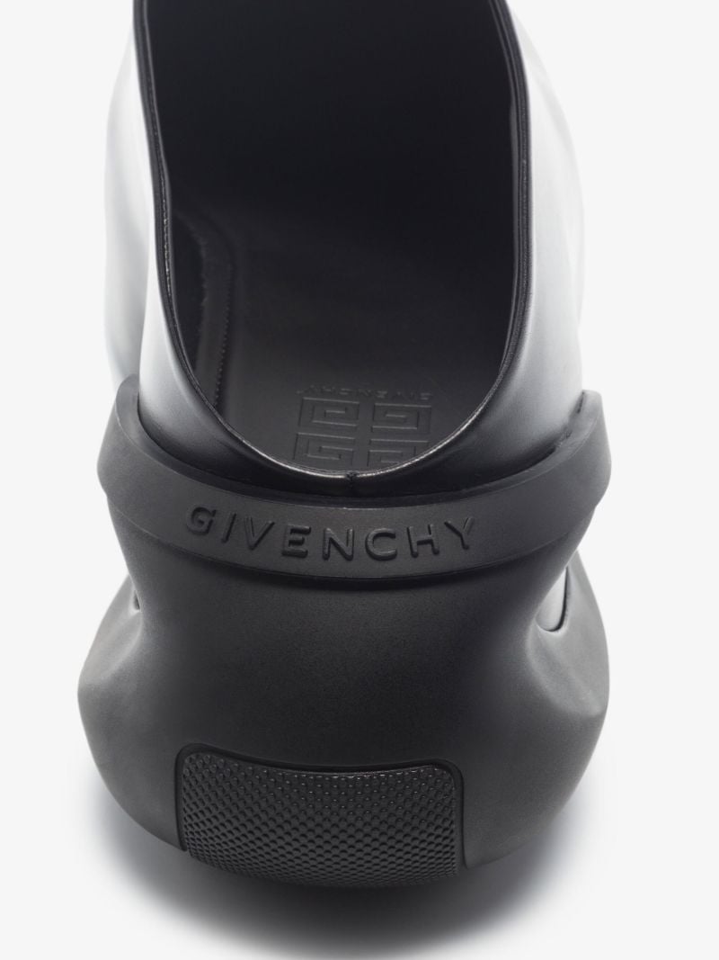 Black G-clog Leather Shoes