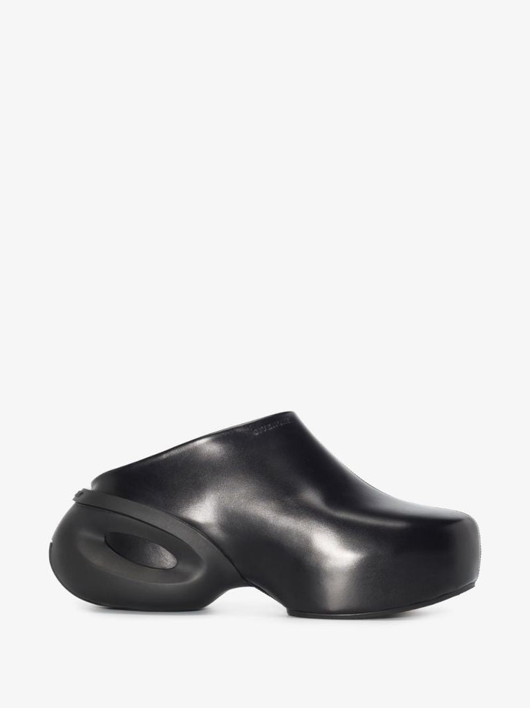 Black G-clog Leather Shoes