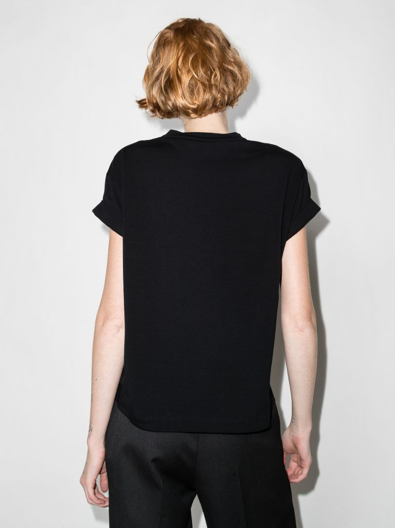 Embellished Chest Pocket Cotton T-shirt