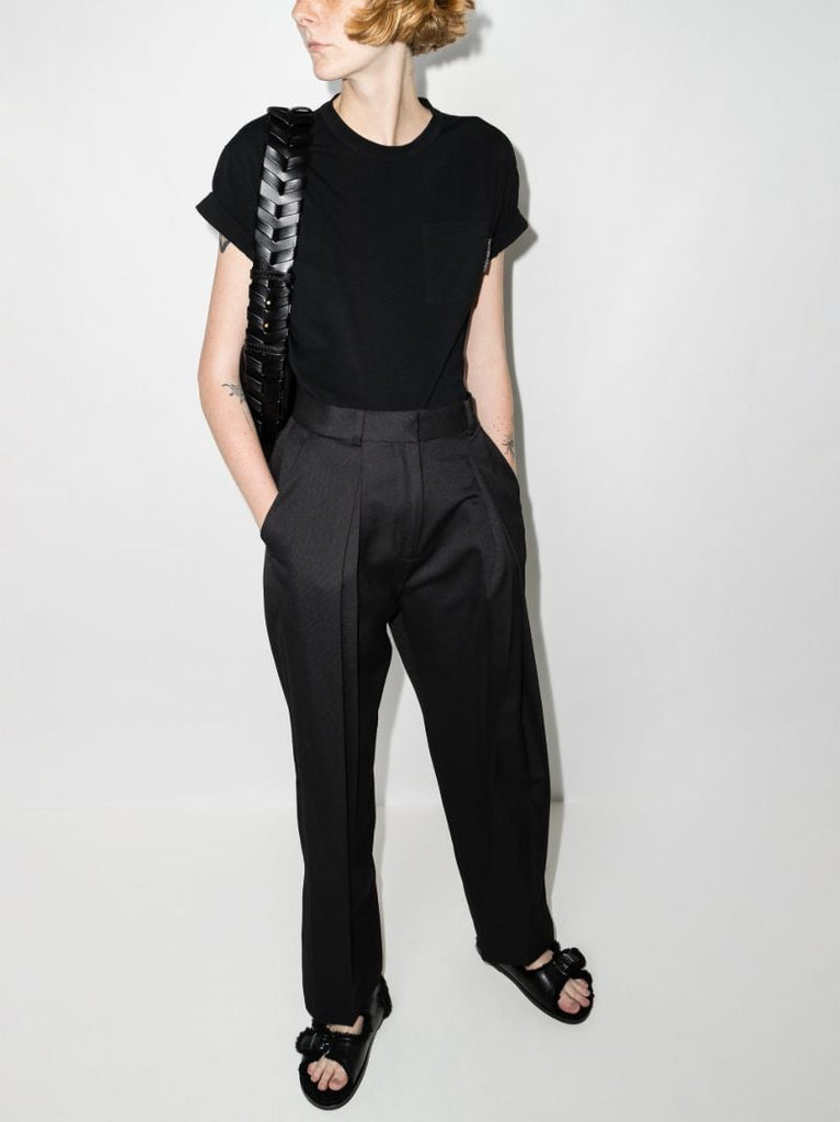 Embellished Chest Pocket Cotton T-shirt