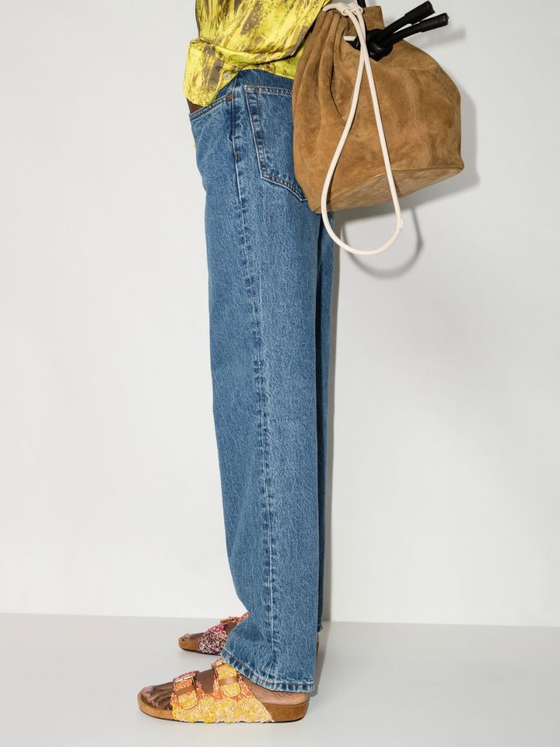 Yellow Lennyo Raffia Sandals