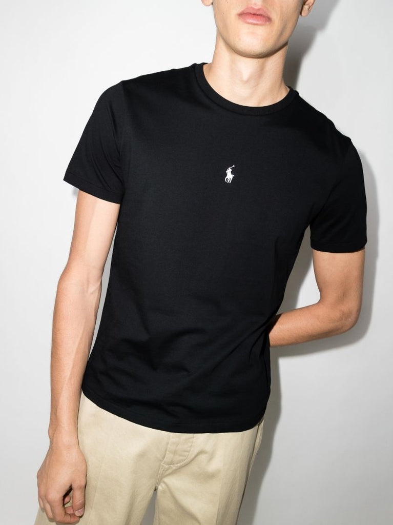 Embroidered Logo Cotton T-shirt