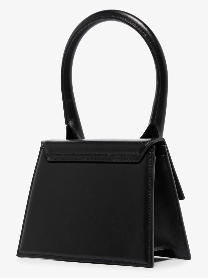 Black Le Chiquito Moyen Leather Top Handle Bag