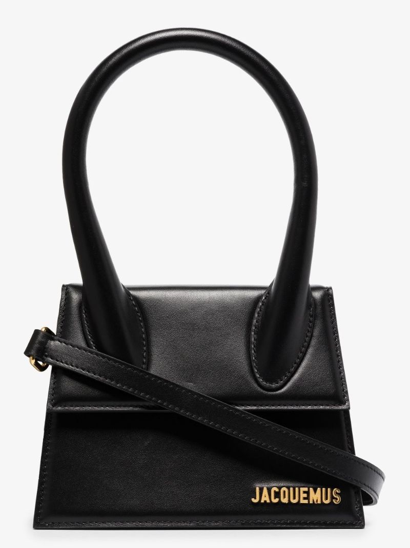 Black Le Chiquito Moyen Leather Top Handle Bag