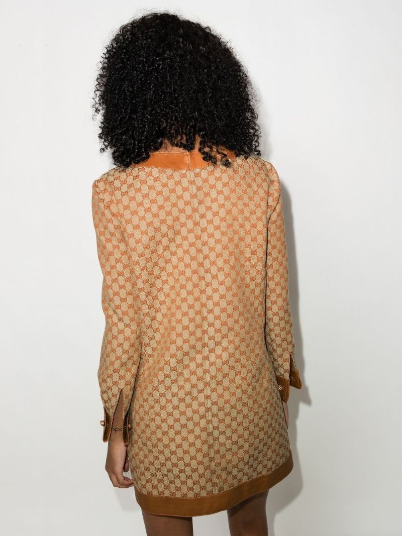 Gg Logo Print Shift Dress