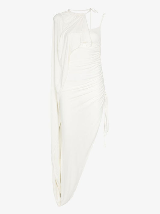 Gathered Halterneck Dress