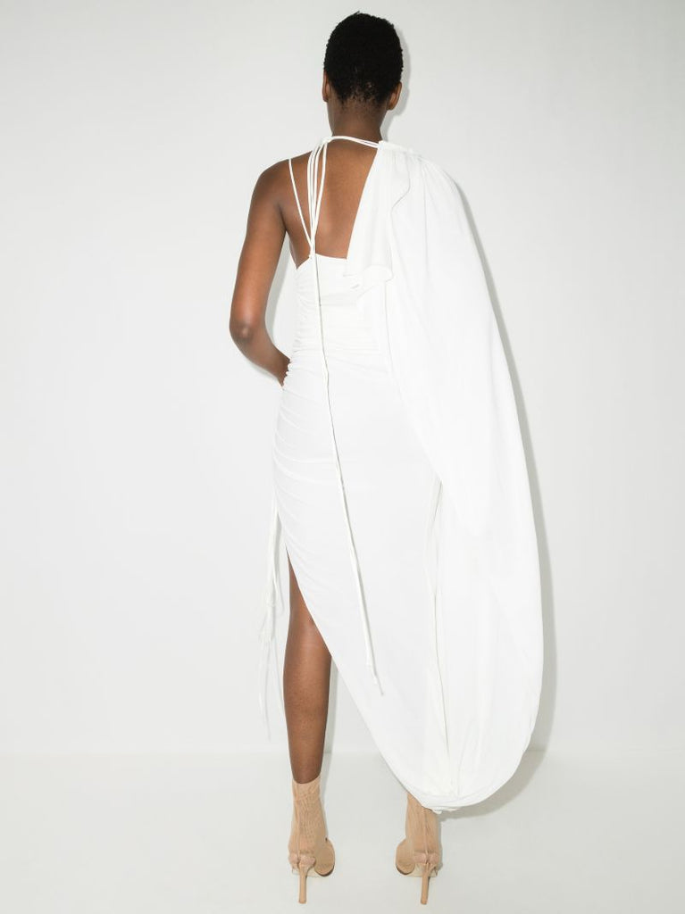 Gathered Halterneck Dress