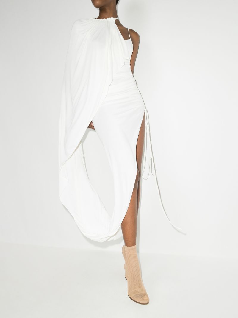 Gathered Halterneck Dress