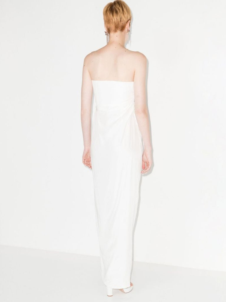 Luca Strapless Silk Maxi Dress