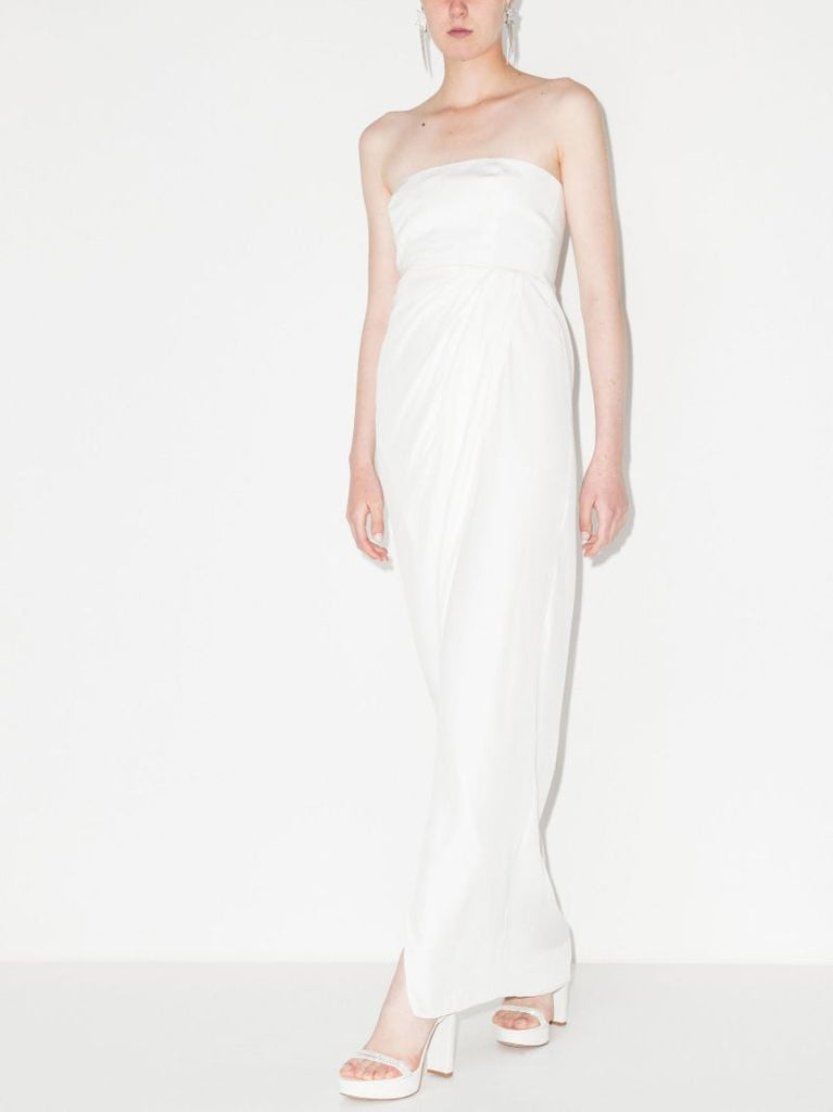 Luca Strapless Silk Maxi Dress