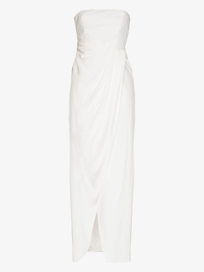 Luca Strapless Silk Maxi Dress