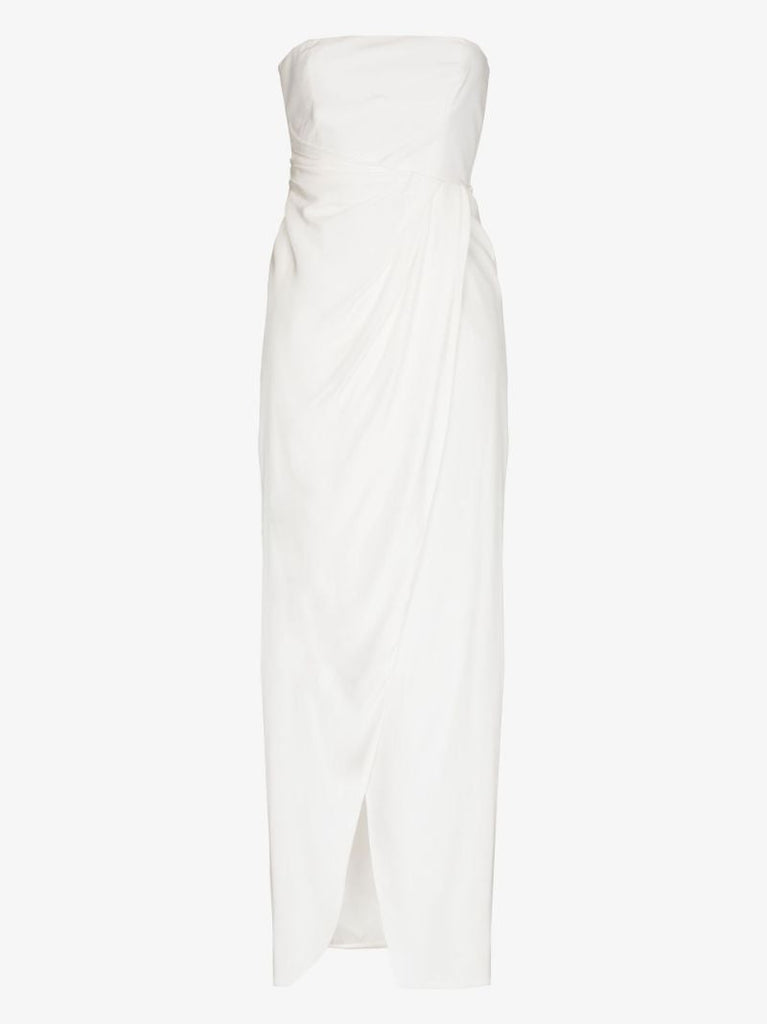 Luca Strapless Silk Maxi Dress