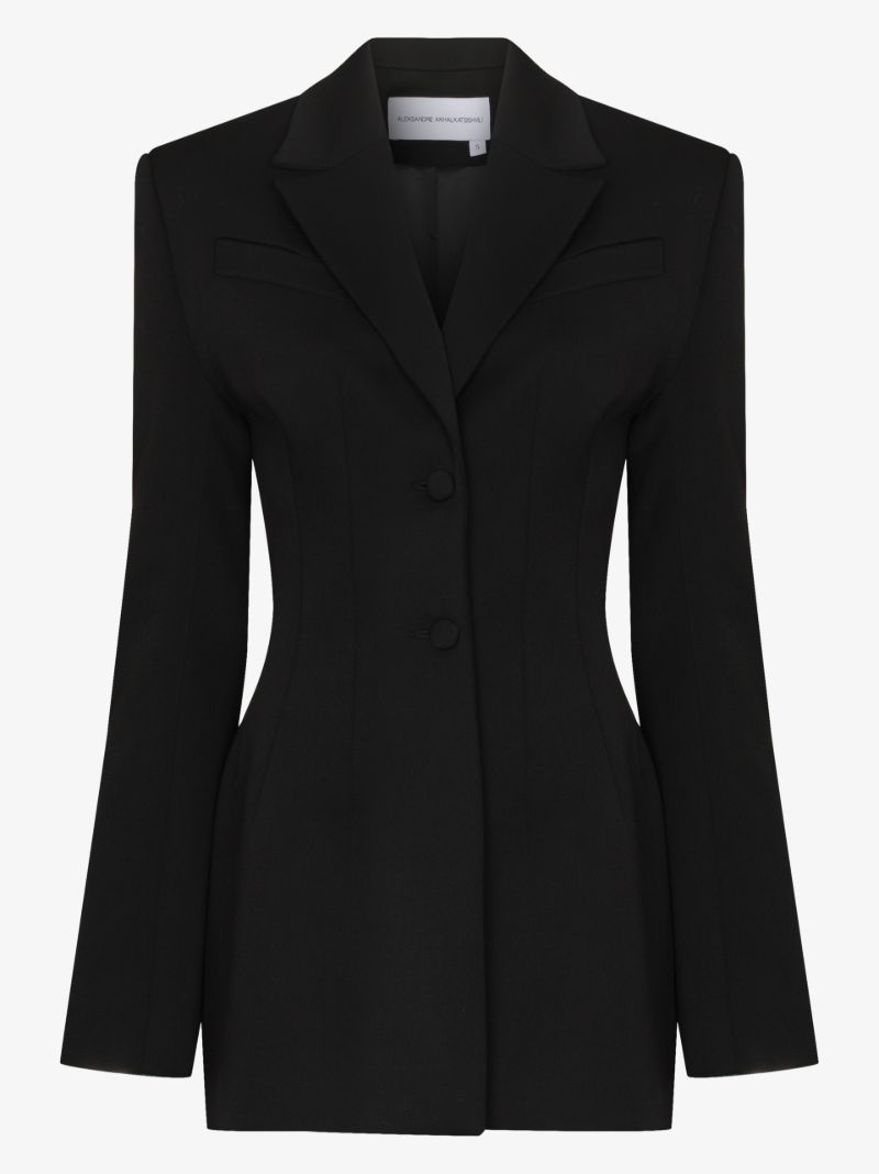 Sculptured Single-breasted Blazer