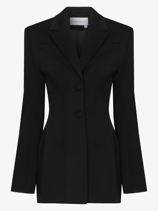 Sculptured Single-breasted Blazer