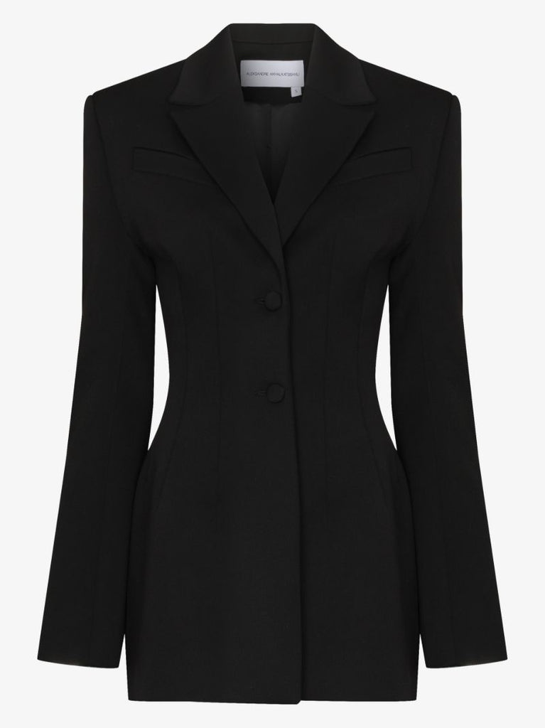 Sculptured Single-breasted Blazer