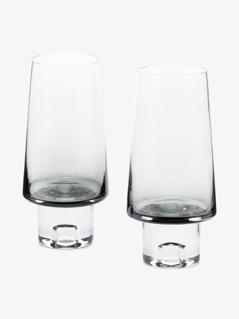 Grey Tank Highball Glass Set