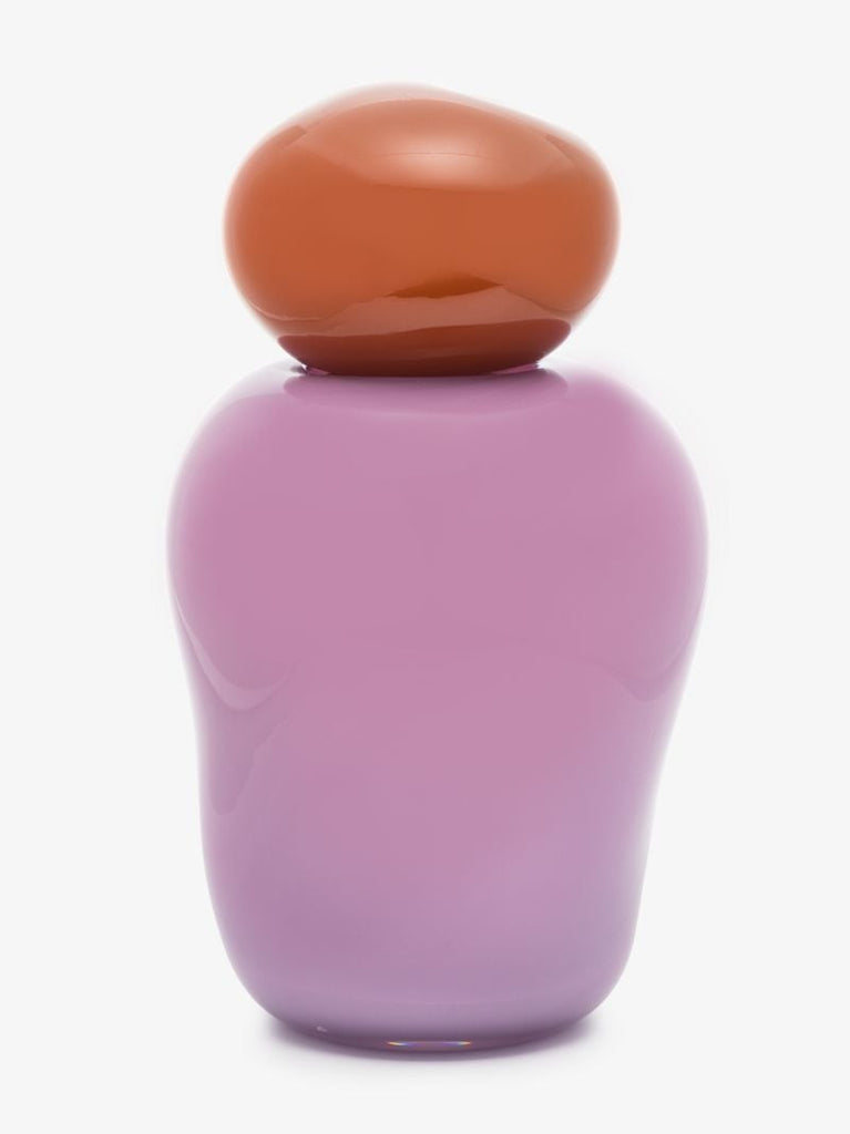 Purple and Brown Bon Bon Medium Vase