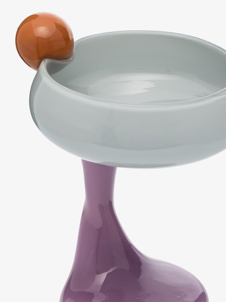 Grey and Purple Bon Bon Cocktail Glass