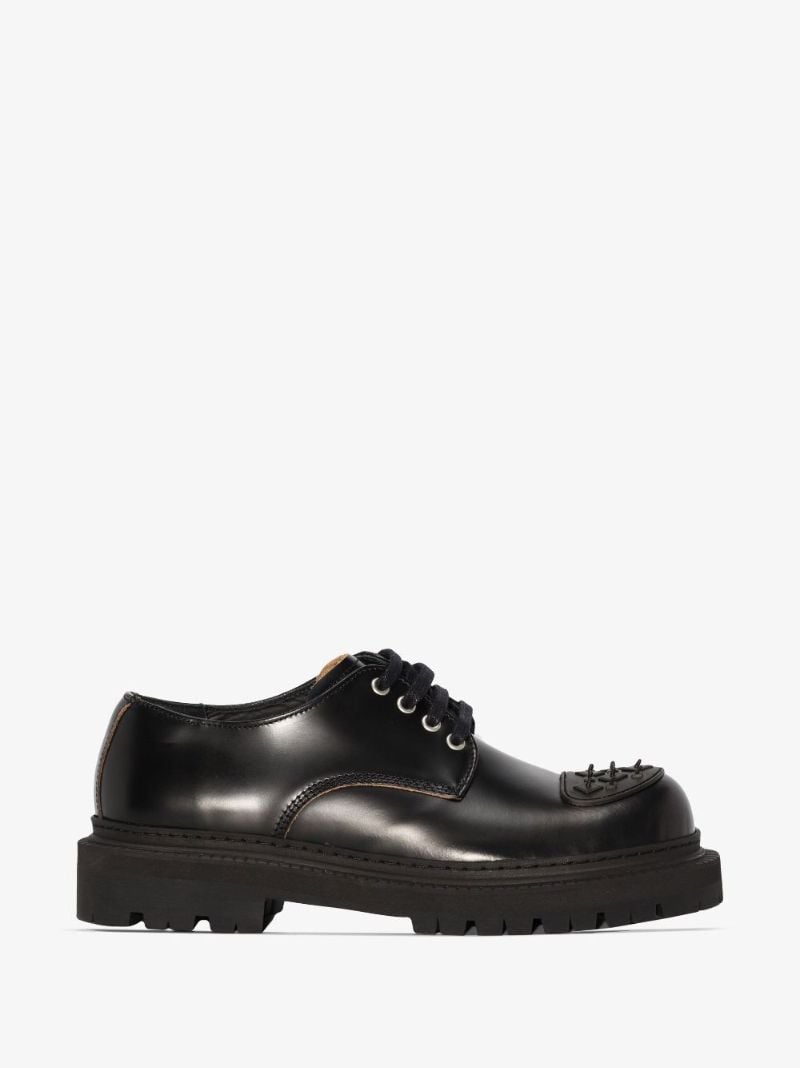 Black Eki Leather Derby Shoes