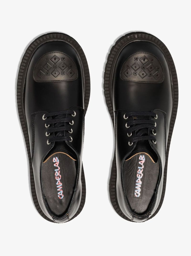 Black Eki Leather Derby Shoes
