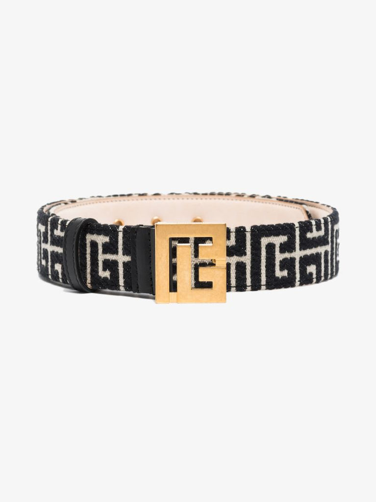 Black Monogram Jacquard Belt